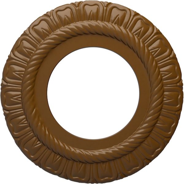 Ekena Millwork Claremont Ceiling Medallion (Fits Canopies up to 5 5/8"), 9"OD x 4 1/2"ID x 1/2"P, Smokey Topaz CM09CLSTF - main